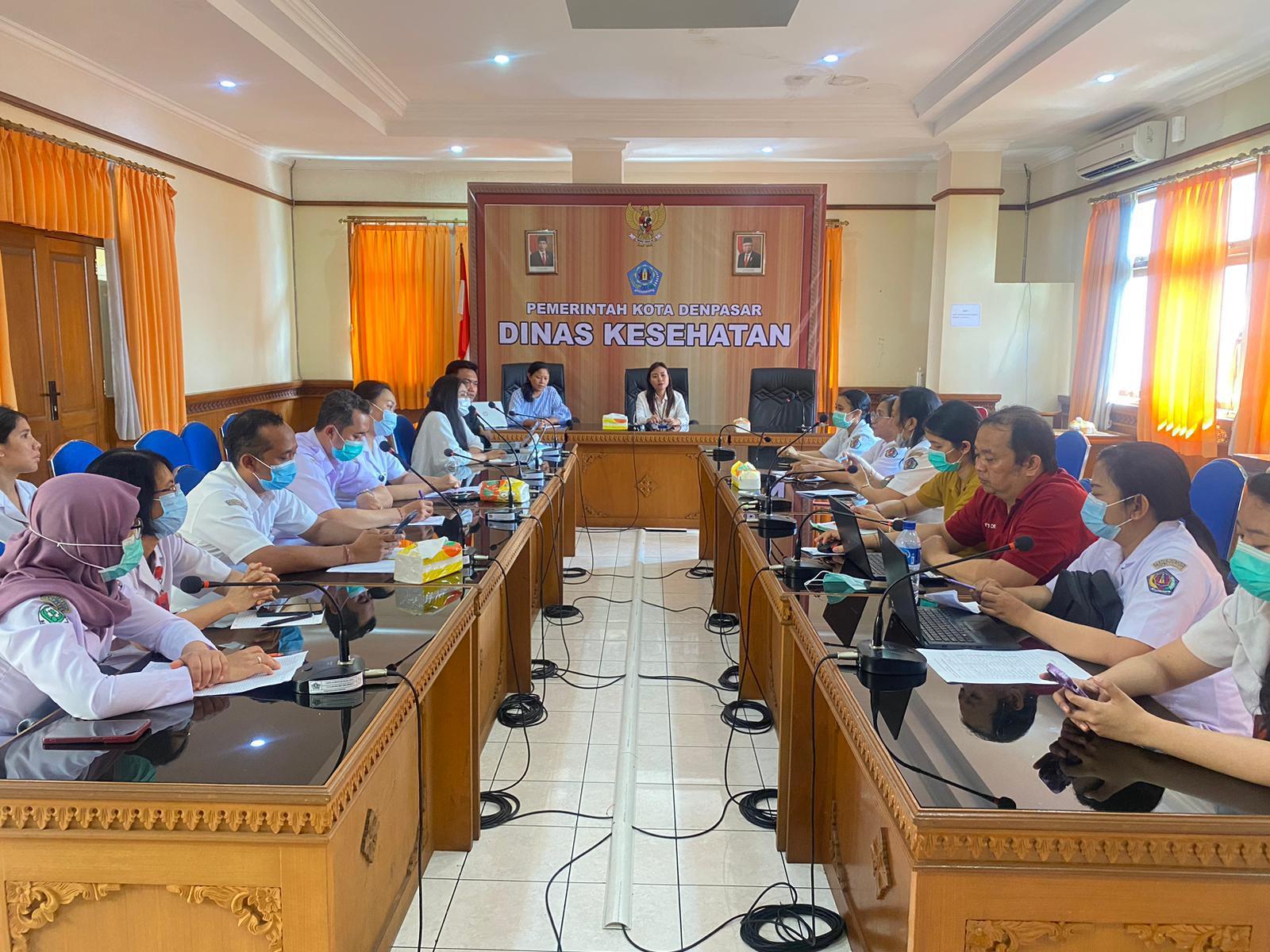 Diskusi Teknis Pelaksanaan Survei di Puskesmas se-Kota Denpasar